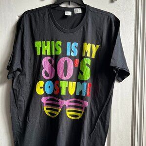 This Is My 80's Costume Black T-shirt.  Size 2XL